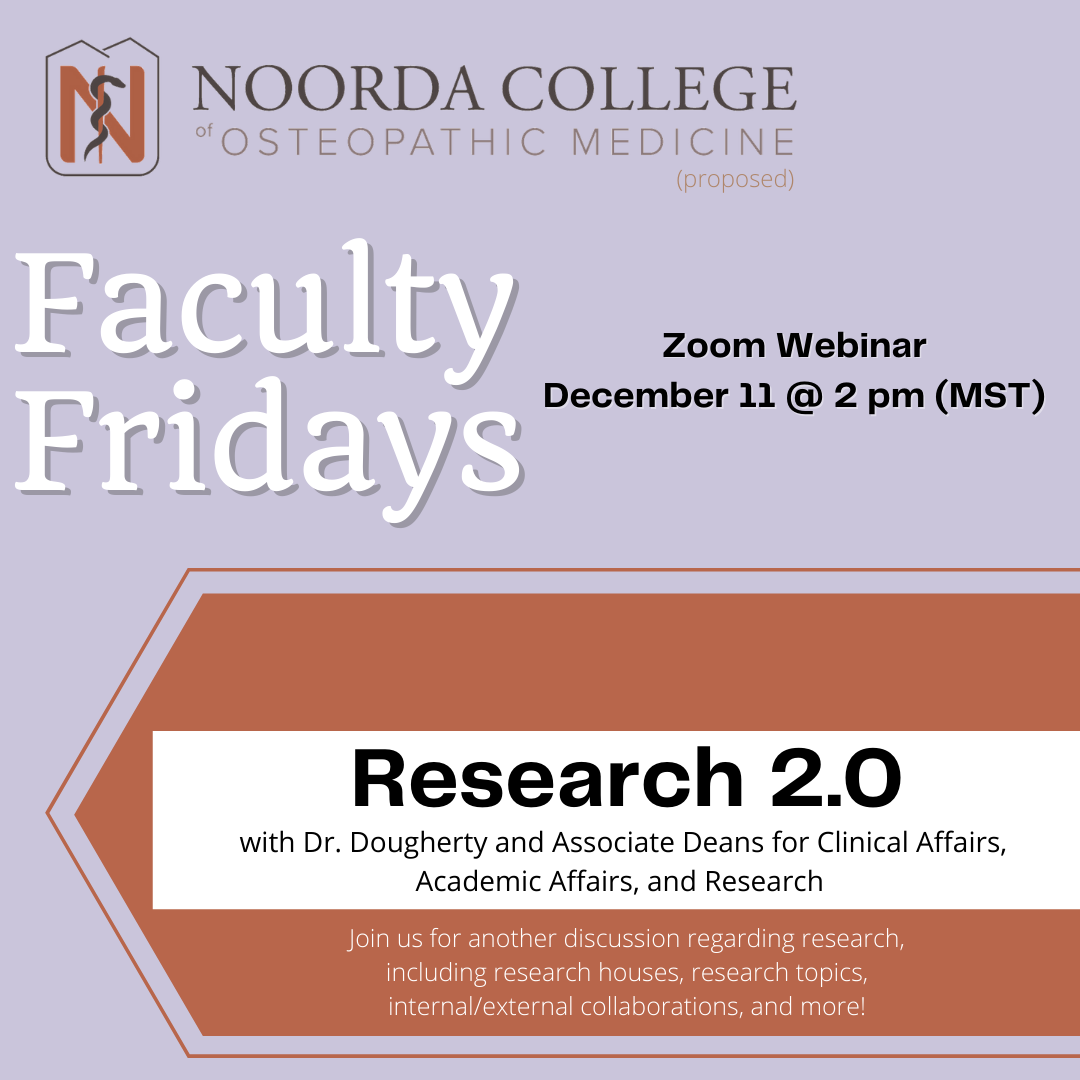 Faculty Friday 12/11/20