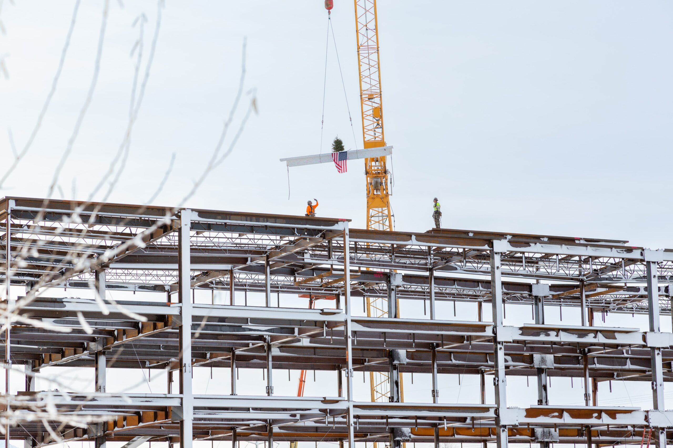 Final Steel Beam Placed on Academic Building